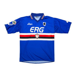 2003/04 Sampdoria Home Kit (XL) Atsushi Yanagisawa - Signed