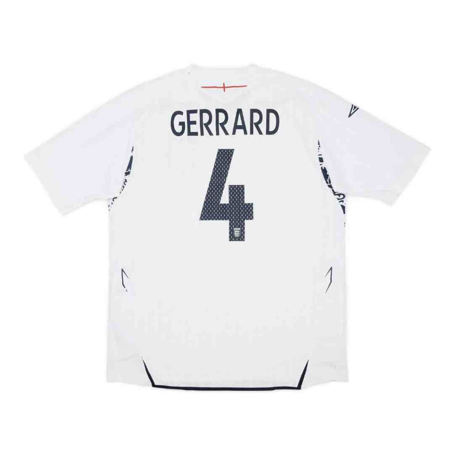 2008 England Home Kit (S) Steven Gerrard