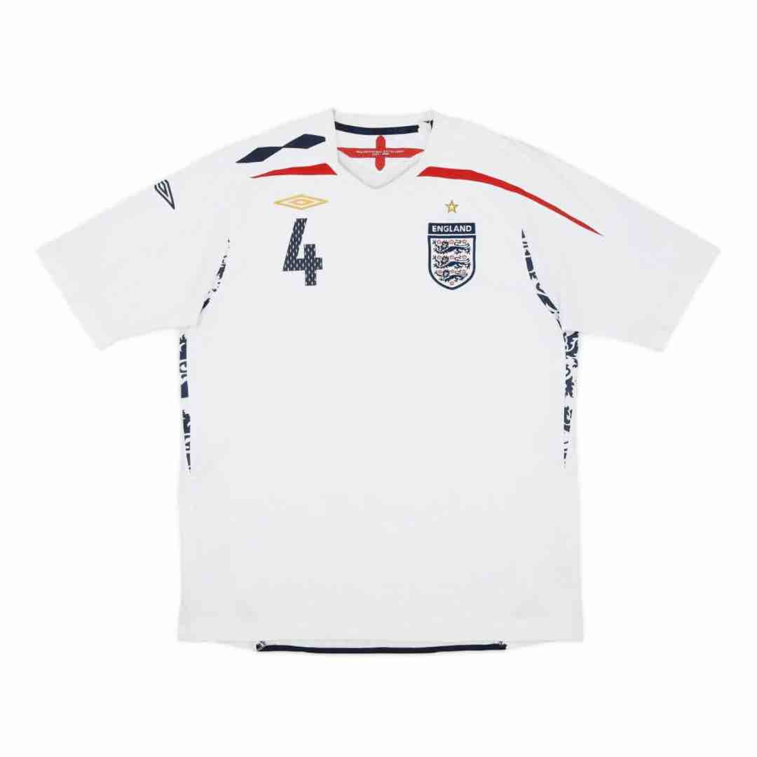 2008 England Home Kit (S) Steven Gerrard