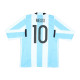 2016 Argentina Home Kit - Lionel Messi LONG SLEEVED