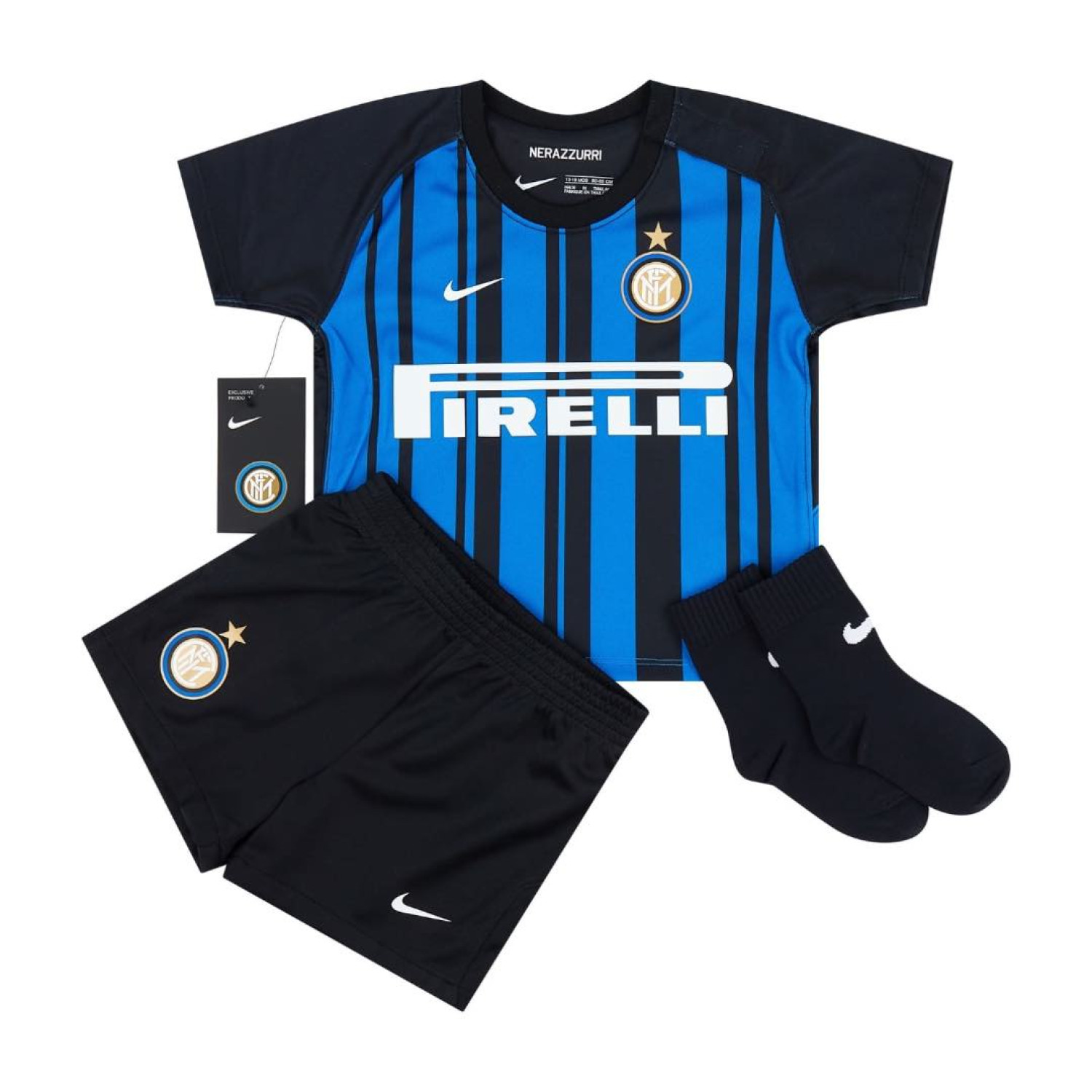 2017/18 Inter Milan Home Kit + Shorts (9-12M / 75-80cm) BRAND NEW WITH TAGS