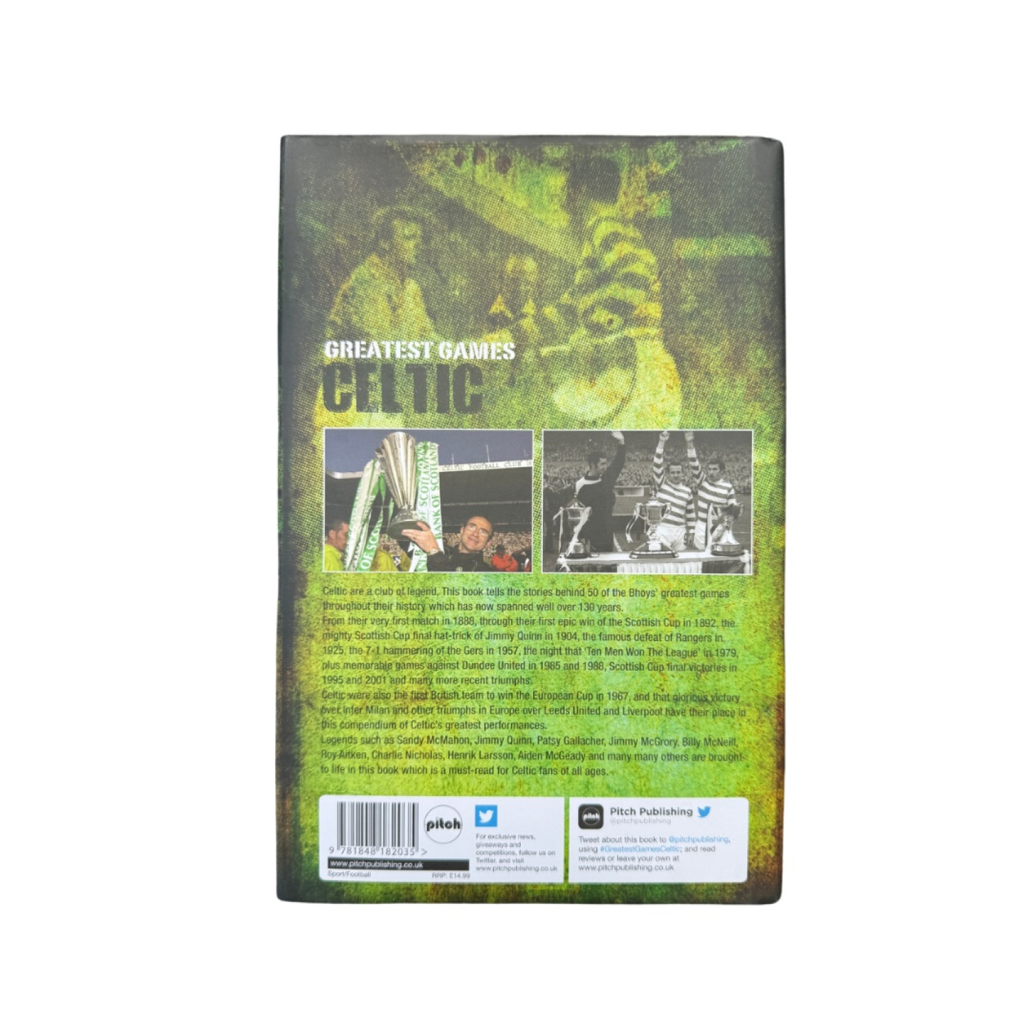 Celtic Greatest Games Book by David Potter
